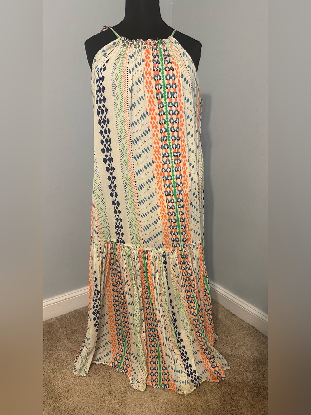 Lane Bryant drop waist summer maxi dress 18/20